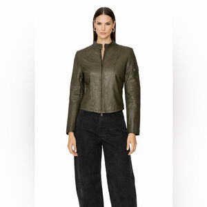 Rossodisera Italian Leather Moto Jacket – Size M
Green